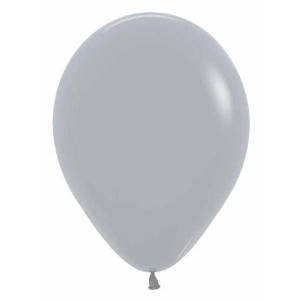 Sempertex Grey #081 11" Latex Balloons, 50 Pack