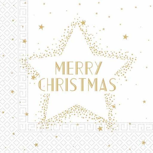 Merry Christmas 3-Ply Luncheon Napkins, 20 Count