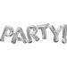 Silver PARTY Block Letter Foil Balloon