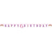 Unicorn Rainbow Happy Birthday Paper Die-Cut Banner