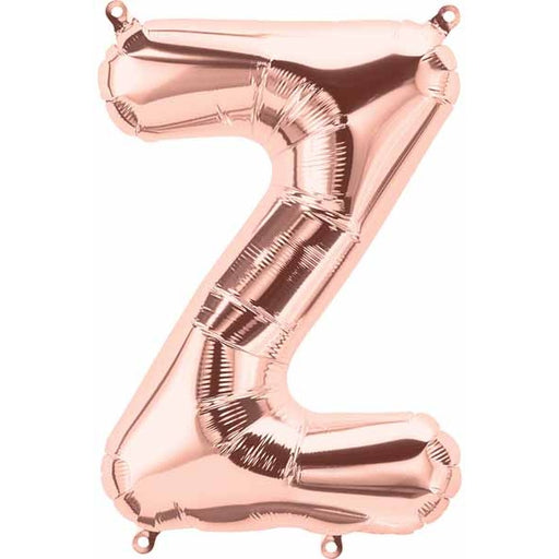 34-Inch Rose Gold Letter Z Balloon