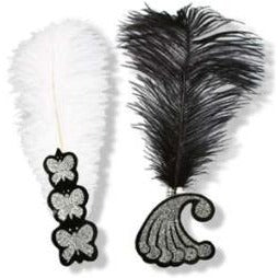 Black and White Roaring 20s Tiaras, Box of 50
