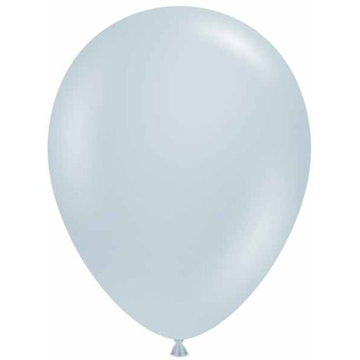 TUFTEX 17-Inch Fog Gray Latex Balloons, 50 Count