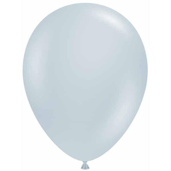 TUFTEX 11-Inch Fog Gray Latex Balloons, 12 Pack