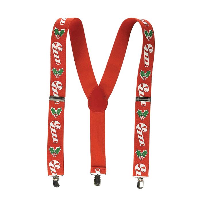 Festive Candy Cane Suspender 1/Pk.