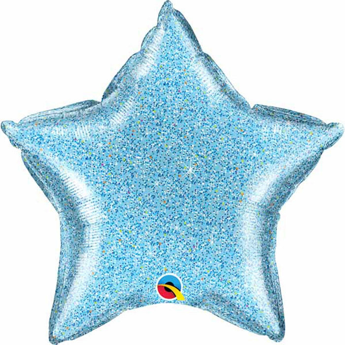 20" Lt Blue Glitter Star Pkg.