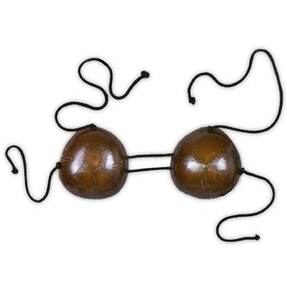 Coconut Bikini Top Luau Costume Accessory, 1 Count