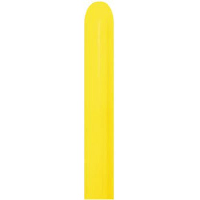 Sempertex Yellow 360 Latex Twisting Balloons, 50 Count