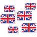 British Flag Cutouts, 6 Count