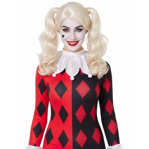 Platinum Blonde Curly Pigtail Wig