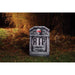 22" Skull Tombstone Lite Up Photoreal - Spooky Halloween Decoration.