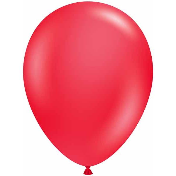 TUFTEX 5-Inch Standard Red Latex Balloons, 50 Count