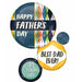 Happy Father's Day Retro Circles 28" Foil Balloon