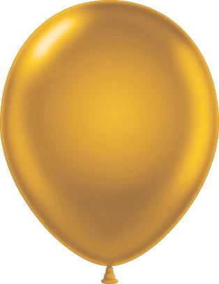 Tuftex Metallic Gold Latex Balloons (50/Pk)