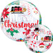 22" Everything Christmas Bubble Balloon - Festive Holiday Cheer (3/Pk)