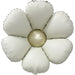 DecoChamp 16-Inch Flower Foil Balloons in Latte/Champagne, 4-Pack