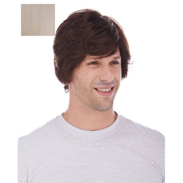Short Bleach Blonde Unisex Costume Wig