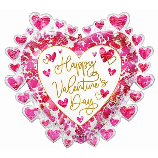 Heartful Happy Valentine's Day 29-Inch Foil Balloon
