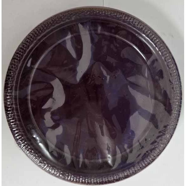 Eggplant Purple 7-Inch Plastic Plates, 40 Pack