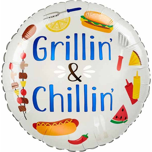 Grillin' & Chillin' 18-Inch Foil Balloon