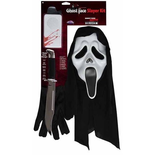 Ghost Face Slayer Costume Kit with Voice Changer