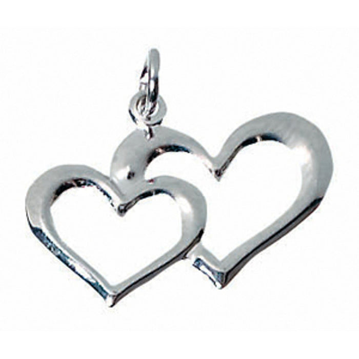"24-Pack Of 3/4" Heart Charms In A Set Of 12"