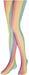 Rainbow Fishnet Tights, One Size