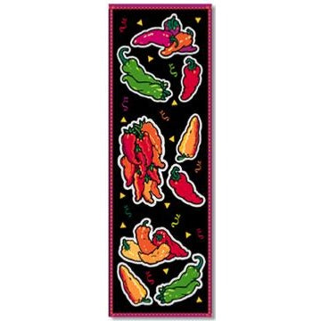 Chili Pepper Stickers, Small Sheet