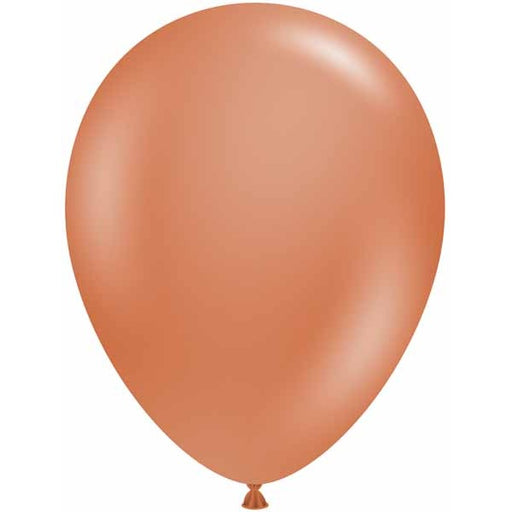 TUFTEX 17-Inch Burnt Orange Latex Balloons, 50 Count