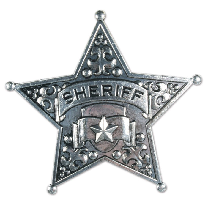 Metal Sheriff Badge for Western Costumes