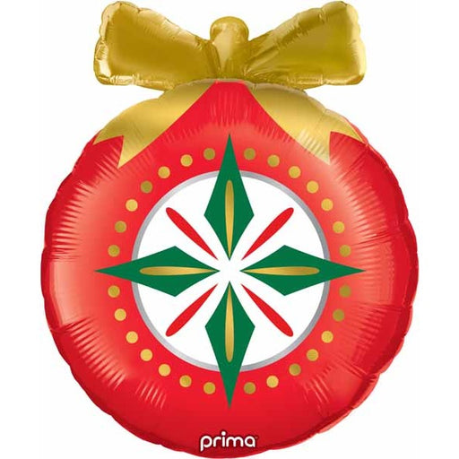 Prima Christmas Ornament Foil Balloon, 22 Inch