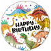 Happy Birthday Dinosaurs 18-Inch Foil Balloon