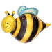 25" Large Happy Bee Foil Balloon