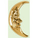 25" Plastic Zodiac Cres Moon Gold.