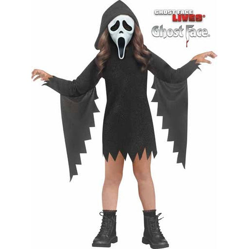 Glitter Ghost Face Toddler Costume, Large 3T/4T