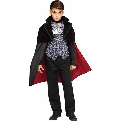 Costume de vampire noble pour enfant, taille moyenne 8-10 ans
