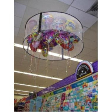 Silver Rainbow Balloon Corral XL, 9 ft Circle