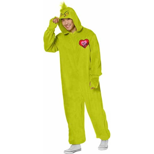 The Grinch Adult Jumpsuit Costume, Large