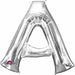 16-Inch Silver Letter A Foil Balloon