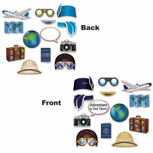 Around the World Two-Sided Party Sign