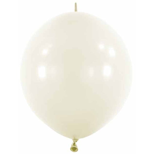 Anagram Frosty White 6-Inch Link Latex Balloons, 100 Pack
