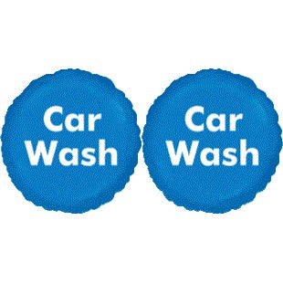 Car Wash 18-Inch Foil Balloons, 3-Pack