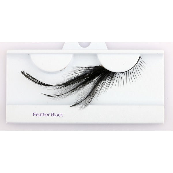 Glamour Eyez Black Feather False Eyelashes