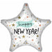 Noon Year Happy New Year 19" Star Foil Balloon