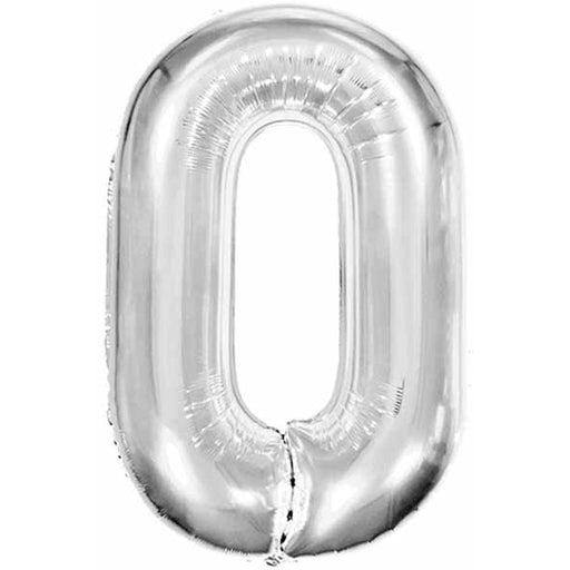 34 Inch Silver Letter O Foil Balloon