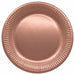 Metallic Rose Gold 9-Inch Paper Plates, 8-Pack