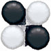 Black & White Small MagicArch Foil Balloon Module