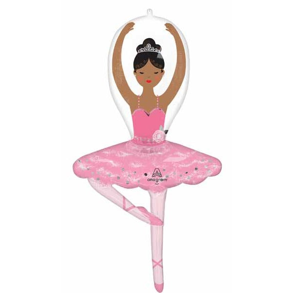 Ballerina Girl 43-Inch Shaped Foil Balloon