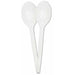 White Reusable Spoons, 10 Pack