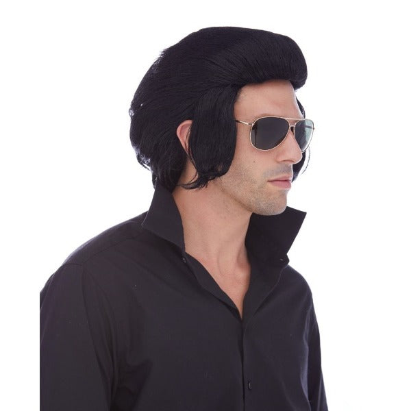 Black Pompadour Costume Wig